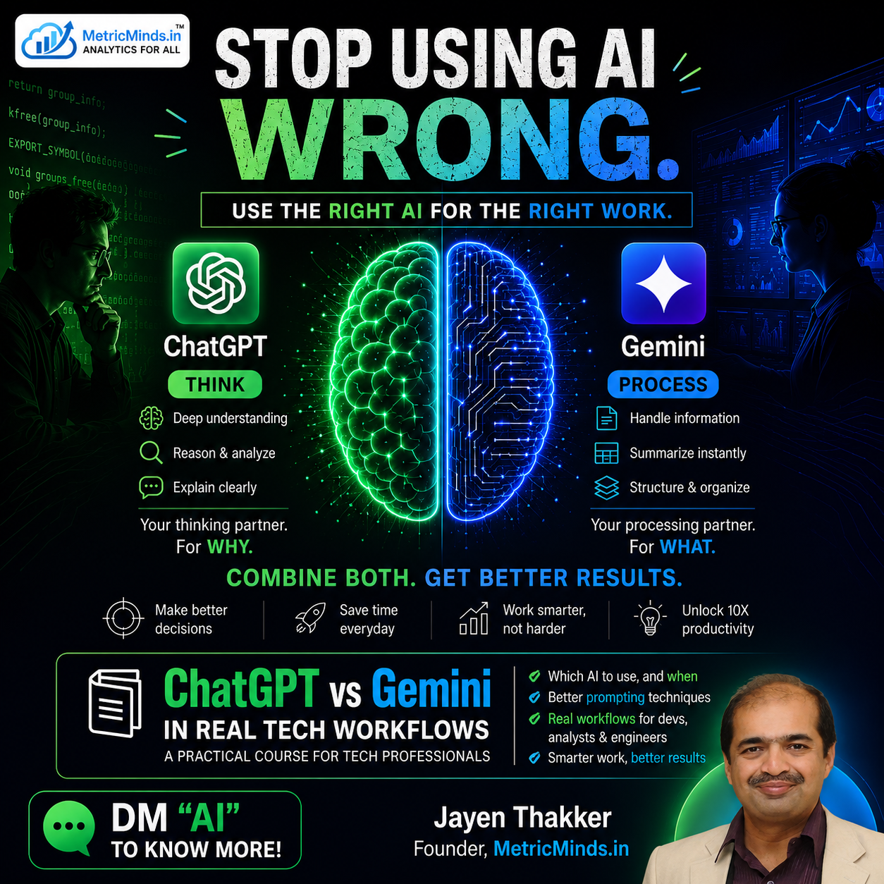 ChatGPT vs Gemini: Use the Right AI Tool 